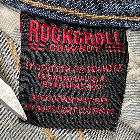 Rock & Roll Cowboy Double‎ Barrel Relaxed Straight Denim Jeans 30 x 30 Western - Picture 9 of 13